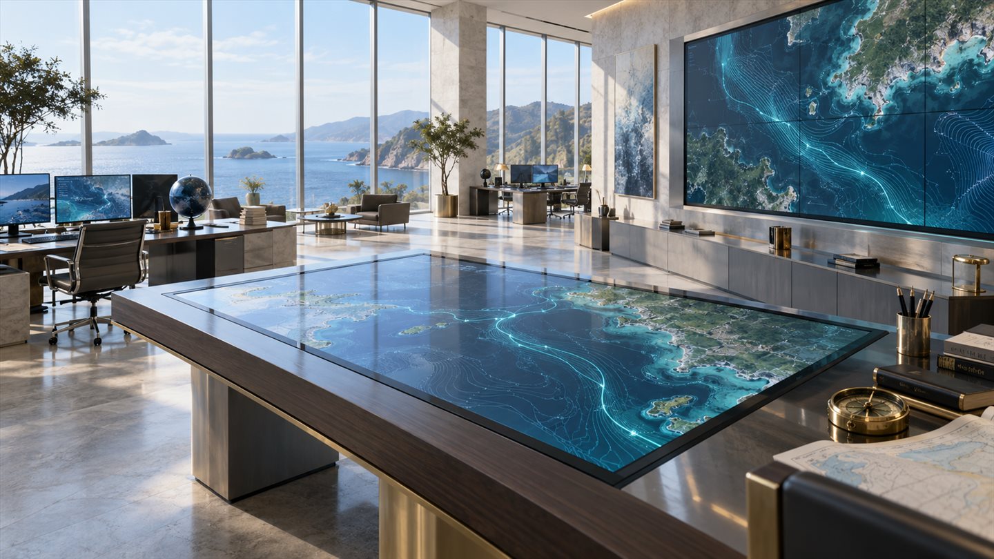 鲸鱼VPN海洋测绘工作空间,电子海图桌与航迹数据墙